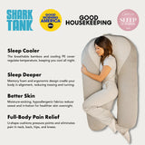 Huglora | Cooling Body Pillow Innovative Fabric — view 5