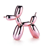 Popella | Balloon Dog Sculpture Decorative Art Piece Neon Pink Gold Silver — view 1