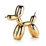Popella | Balloon Dog Sculpture Decorative Art Piece Neon Pink Gold Silver — view 6