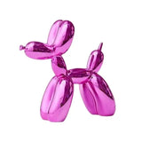 Popella | Balloon Dog Sculpture Decorative Art Piece Neon Pink Gold Silver — view 8