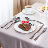Carys | Black Stainless Steel Cutlery Set Ergonomic Design — view 9