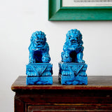 Lucian | Ceramic Foo Dogs Decorative Statues Handmade Glazed Finish — view 5