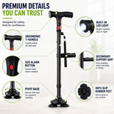 Ingram | Freestanding Folding Walking Stick Lightweight Aluminium — view 6