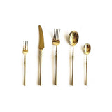 Adela | Gold Stainless Steel Cutlery Set 20, 30 Or 60 Pieces — view 1