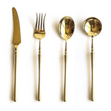 Adela | Gold Stainless Steel Cutlery Set 20, 30 Or 60 Pieces — view 4