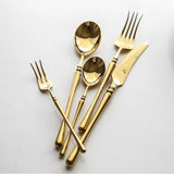 Adela | Gold Stainless Steel Cutlery Set 20, 30 Or 60 Pieces — view 5