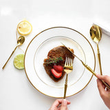 Adela | Gold Stainless Steel Cutlery Set 20, 30 Or 60 Pieces — view 7