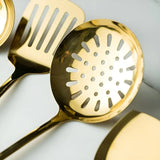 Gilda | Golden Stainless Steel Utensil Set Ergonomic Design — view 9