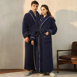 Marlowe | Luxurious Dressing Gown Soft Coral Fleece — view 2