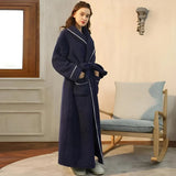 Marlowe | Luxurious Dressing Gown Soft Coral Fleece — view 4