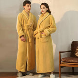 Marlowe | Luxurious Dressing Gown Soft Coral Fleece — view 7