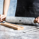 Linnea | Marble-Effect Rolling Pin Wooden Handles 38cm Or 48cm — view 7