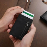 Walvix | RFID-Protected Slim Wallet Quick Access Slide Mechanism — view 4