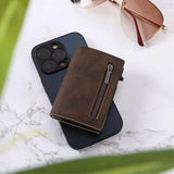 Walvix | RFID-Protected Slim Wallet Quick Access Slide Mechanism — view 6