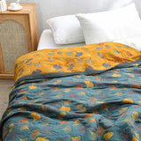 Juniper | Reversible Quilt Ginkgo Leaf Print Lightweight — view 1