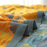Juniper | Reversible Quilt Ginkgo Leaf Print Lightweight — view 9