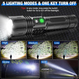 Brannock | Tactical Flashlight 100,000 Lumens Rechargeable — view 3