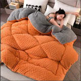 Snugvale | Thick Sherpa Winter Blanket Integrated Quilt Core — view 1