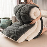 Snugvale | Thick Sherpa Winter Blanket Integrated Quilt Core — view 11
