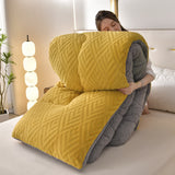 Snugvale | Thick Sherpa Winter Blanket Integrated Quilt Core — view 13