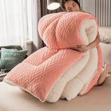 Snugvale | Thick Sherpa Winter Blanket Integrated Quilt Core — view 20