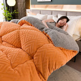 Snugvale | Thick Sherpa Winter Blanket Integrated Quilt Core — view 2