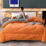 Snugvale | Thick Sherpa Winter Blanket Integrated Quilt Core — view 3