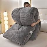 Snugvale | Thick Sherpa Winter Blanket Integrated Quilt Core — view 8