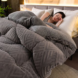 Snugvale | Thick Sherpa Winter Blanket Integrated Quilt Core — view 9