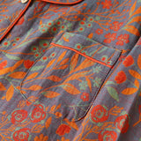 Imogen | Vintage Leaf Cotton Loungewear Set Soft Lightweight — view 5