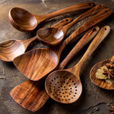 Hawthorn | Wooden Cooking Utensil Set Premium Teak Wood — view 1