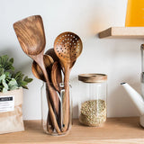 Hawthorn | Wooden Cooking Utensil Set Premium Teak Wood — view 4