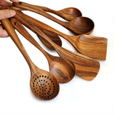 Hawthorn | Wooden Cooking Utensil Set Premium Teak Wood — view 8