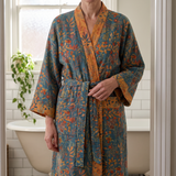 Margaux | Cotton Gauze Kimono Robe Breathable Organic Fabric — lifestyle