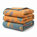 Juniper | Reversible Quilt Ginkgo Leaf Print Lightweight — product shot