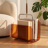 Odile | Acrylic Magazine Rack Portable Eco-Friendly Design — lifestyle