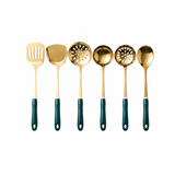 Gilda | Golden Stainless Steel Utensil Set Ergonomic Design — product shot