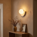 Maelle | LED Wall Lamp Semi-Round Soft Glow — lifestyle