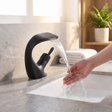 Calder | Bathroom Basin Tap Waterfall Spout Single-Lever Mixer — lifestyle