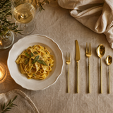 Adela | Gold Stainless Steel Cutlery Set 20, 30 Or 60 Pieces — lifestyle