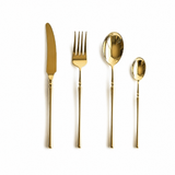 Adela | Gold Stainless Steel Cutlery Set 20, 30 Or 60 Pieces — product shot