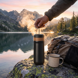 Aveline | Portable French Press Coffee Maker Double-Wall Insulated — lifestyle