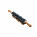 Linnea | Marble-Effect Rolling Pin Wooden Handles 38cm Or 48cm — product shot