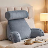 Cushlo | Backrest Pillow With Arms Adjustable Headrest — lifestyle