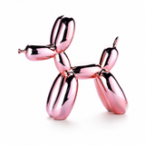 Popella | Balloon Dog Sculpture Decorative Art Piece Neon Pink Gold Silver — product shot