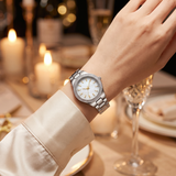 Celeste | Ladies Quartz Watch Stainless Steel Band — lifestyle